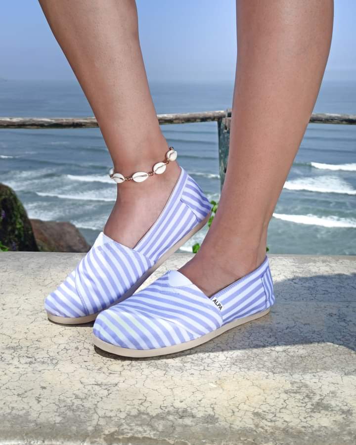 Zapatillas Alpargatas Alpargatas Rayas Azules Alpargata Rayas Lila