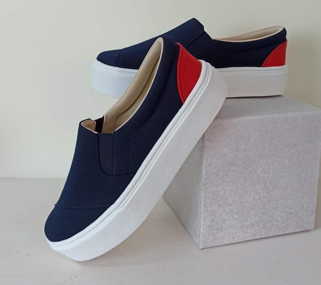 Slip on | Azul + Rojo