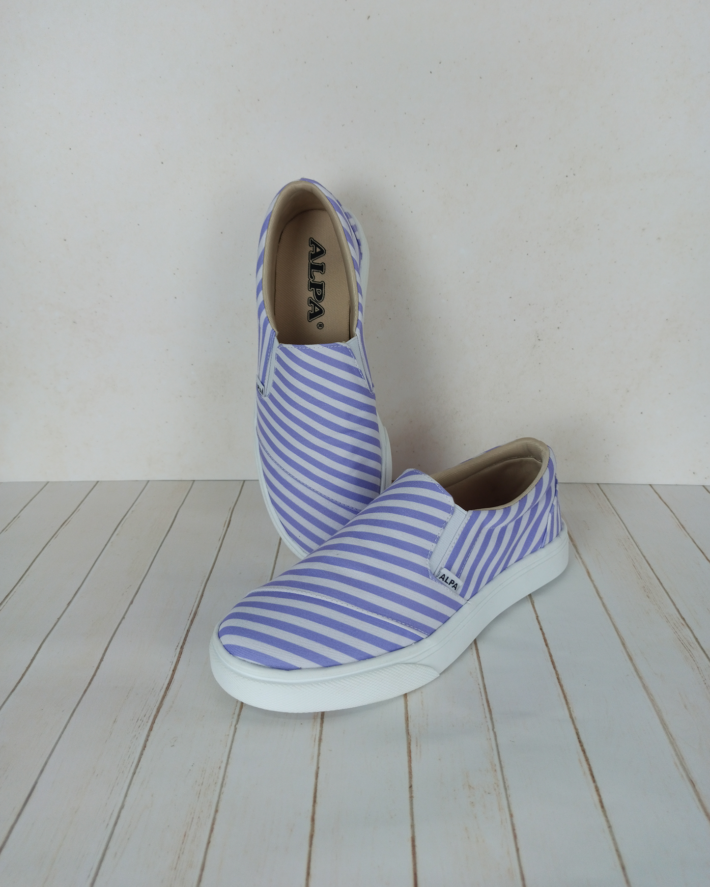 Slip on | Rayas lilas