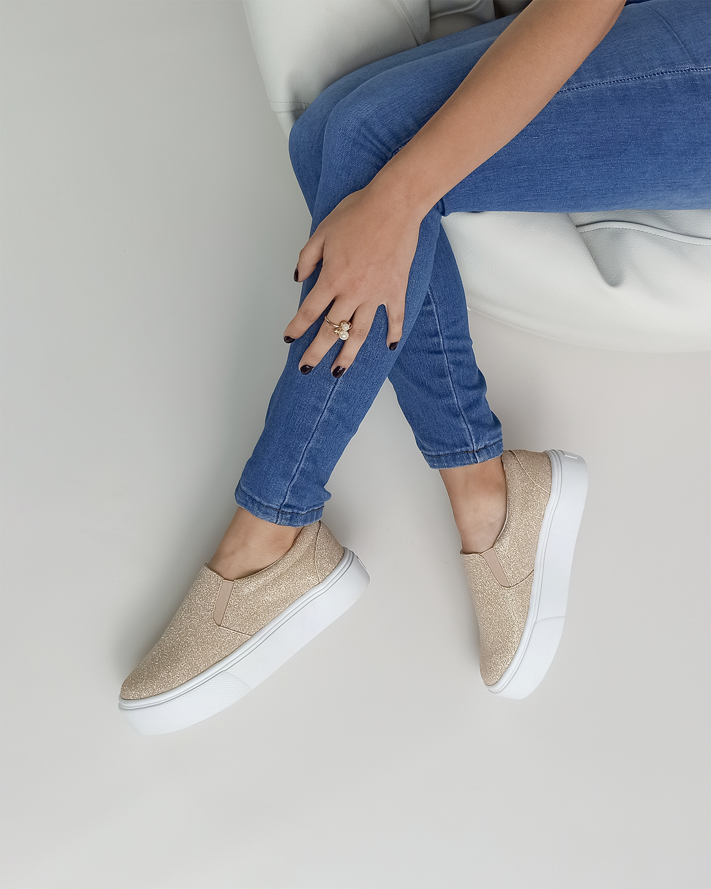 Slip on | Glitter Champagne