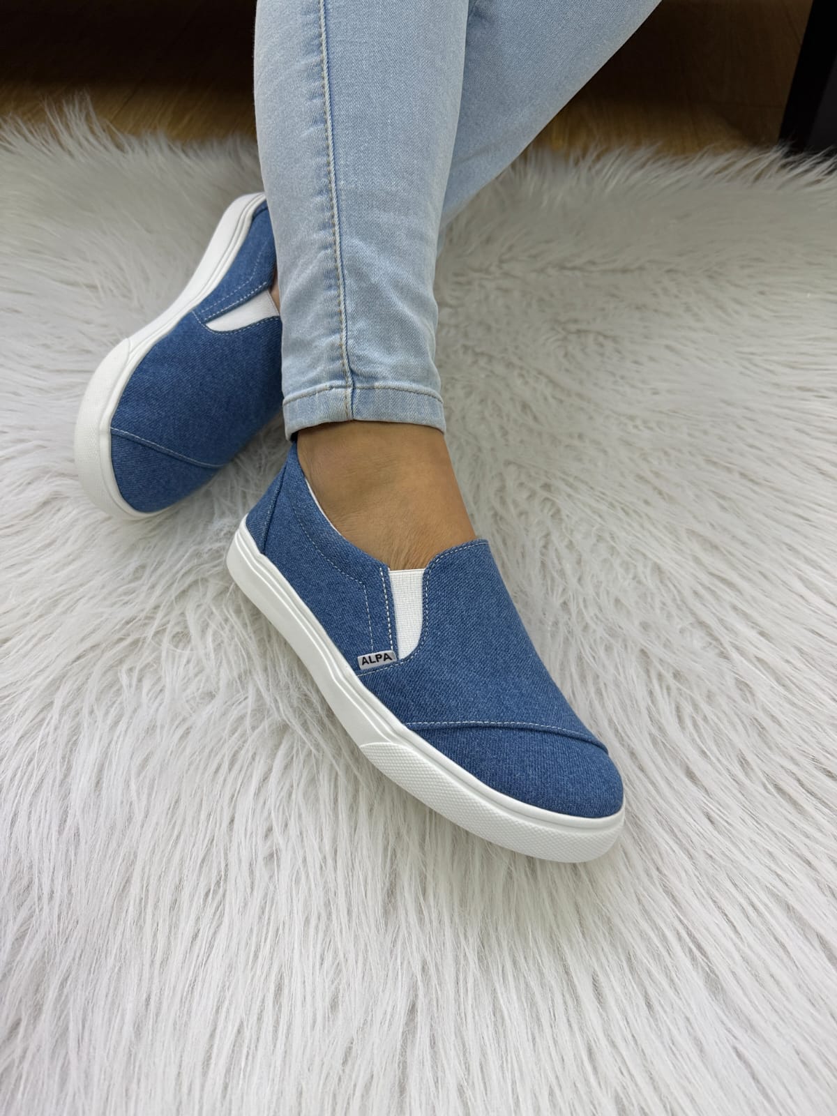 Slip on | Denim Celeste